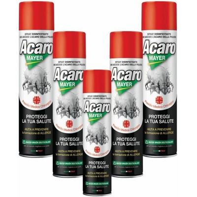 Mayer Braun - Acaromayer insetticida acaricida spray 5 flanconi da 400 ml