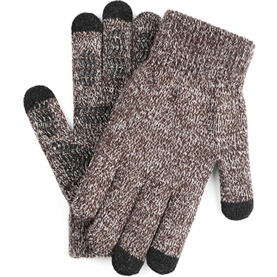 Happyshopping - Guanti invernali per uomo e donna Touch Screen Antiscivolo Gel di silicone Polsino elastico Materiale termico morbido in maglia