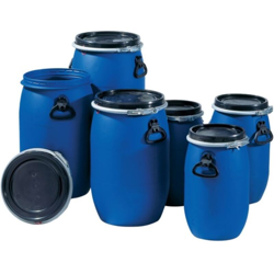 Fusto a collo largo 120l PE blu imbocco riempimento-D.400mm GRAF precio