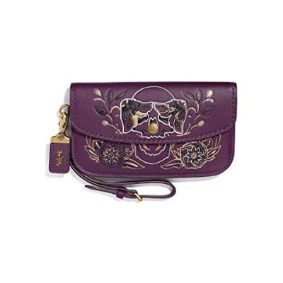 Pochette Women's Leather Clutch Bags, 37370 b4pm - Colore Viola