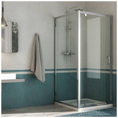 Box Doccia 70x90 Ap. 90 Cm H185 Trasparente Mod. Sintesi Duo 1 Anta