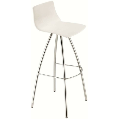 SGABELLI DAY SET DA 2 H. 82 con sedile in TECNOPOLIMERO MADE IN ITALY | Colori Scab Tecnopolimero: Lino 11