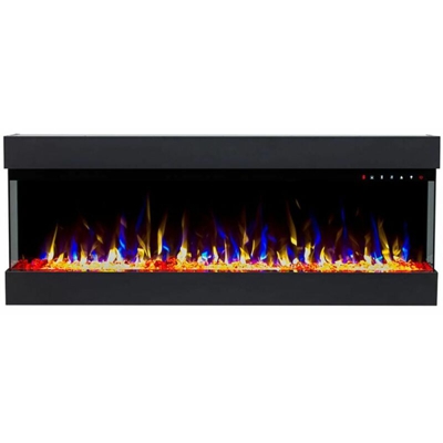Caminetto elettrico da muro Insert 50 cm 48,4x20x127 GLOW-FIRE INSERT-50