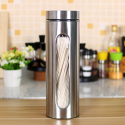 Serbatoio in acciaio inossidabile da 1800 ml Lattine sigillate in vetro visibile Lattine per cereali Lattine da te Serbatoi per alimenti Forniture da características