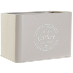 Vassoio Portaposate Metallo (18 x 15.5 x 13.5 cm) - Dkd Home Decor en oferta