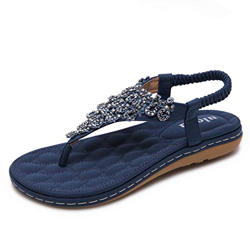 Sandali Donna Estate Infradito Sandali Punta Aperta Bohémien con Strass Taglia 36-42 precio