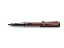 Lamy Lx 090 - Penna stilografica in alluminio anodizzato di colore Marron (marrone castano) con impugnatura trasparente e molla in acciaio, pennino F características