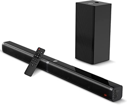 Soundbar 2.1CH con Subwoofer, Soundbar 3D Surround per 4K & HD TV, Bluetooth Soundbar, Bassi Regolabili, Modalità di Gioco, 100W, Tapio V características