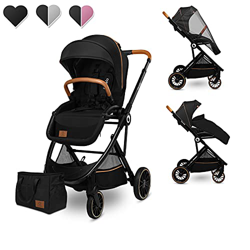 Lionelo Riya passeggino leggero fino a 15 kg sedile rivolto in avanti e all'indietro cappottina XXL con materiale di protezione solare zanzariera para en oferta