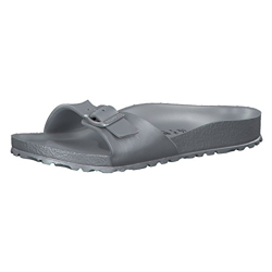 Birkenstock Madrid Eva 1003493 Silver Argento Ciabatte Donna Fibbia Gomma 41 precio