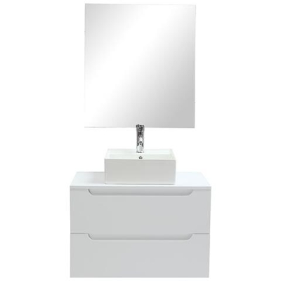 Mobile Da Bagno , Specchio E Cassetti Bianco (senza Lavandino) Lota