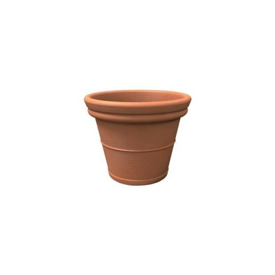 TONDO LISCIO VASO A TUTTA CAPIENZA H 45 cm VARI COLORI KLORIS | Colore: Terracotta