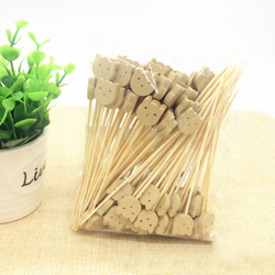 100 confezioni Cocktail Picks 4,7 '' Fruit Picks Stuzzicadenti di bambu per forniture da spiaggia per feste di compleanno di nozze,Tipo,5,Beige características