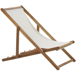 Sedia a sdraio in legno acacia chiaro ANZIO precio