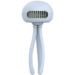 Ventilatore senza lama USB Mini ventilatore portatile a forma di medusa Deformabile Ventilatore per passeggino ricaricabile con piedini di supporto en oferta