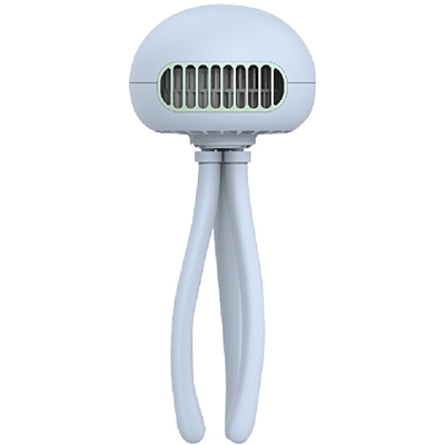 Ventilatore senza lama USB Mini ventilatore portatile a forma di medusa Deformabile Ventilatore per passeggino ricaricabile con piedini di supporto