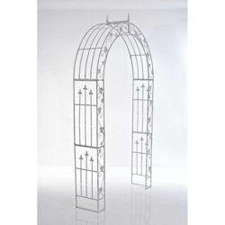 CLP - Arco da Giardino Emma in Metallo Verniciato a Polvere Bianco antico precio