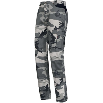 Issa - TG XL - PANTALONE DA LAVORO IN COTONE 100% MIMETICO multitasche TECNICO DA LAVORO MILITARE