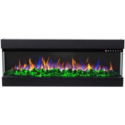 Caminetto elettrico da muro Insert 36 cm 48,4x20x93 GLOW-FIRE INSERT-36