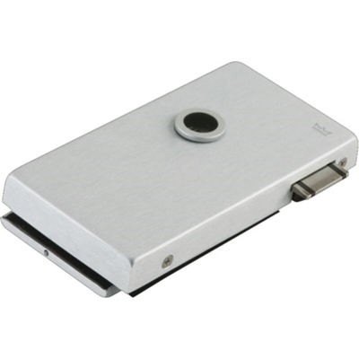 Serratura per porta in vetro OFFICE Classic LM Dark Niro UV DIN sinistra DORMAKABA