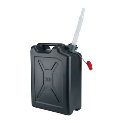 Tanica carburante 20l nero HDPE L350xP175xH480mm PRESSOL características