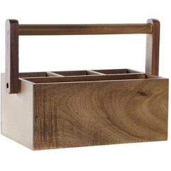 Vassoio Portaposate Acacia (27.8 x 14 x 21 cm) - Dkd Home Decor características