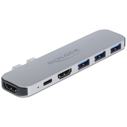 87753 replicatore di porte e docking station per notebook Grigio características