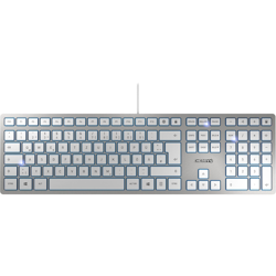 KC 6000 SLIM tastiera USB QWERTZ Tedesco Argento en oferta