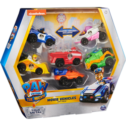 Confezione regalo macchinine in metallo da 6 veicoli giocattolo die-cast da PAW PATROL IL FILM da collezione in scala 1:55, Veicolo modello precio