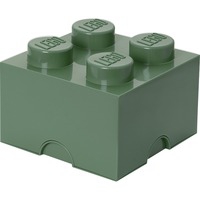 LEGO Storagge Brick 4 Armadietto portaoggetti Verde, Scatola di immagazzinaggio