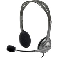 H111 Stereo Headset Cuffia Padiglione auricolare Connettore 3.5 mm Grigio en oferta