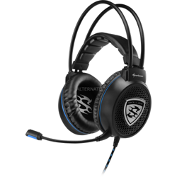 Skiller SGH1 Cuffia Padiglione auricolare Connettore 3.5 mm Nero, Cuffia da gioco precio