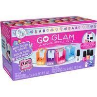 Confezione di ricarica GO GLAM con 4 cartucce con decorazioni e 3 colori di smalto per unghie da utilizzare con U-nique Nail Stamper Salon, Bricolage