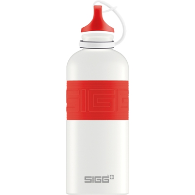 Alu CYD Pure White Red 0,6 L, Bottiglia di acqua