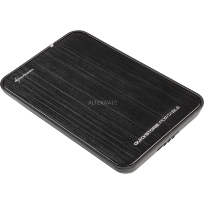 QuickStore Portable USB 3.1 Box esterno HDD/SSD Nero 2.5", Disk enclosure