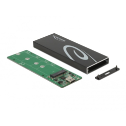 42003 contenitore di unità di archiviazione Box esterno SSD Nero M.2, Disk enclosure características