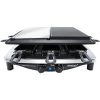 RC 8 1450 W Nero, Acciaio satinato, Raclette