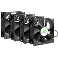 88887290 ventola per PC Case per computer Ventilatore 8 cm Nero 4 pz