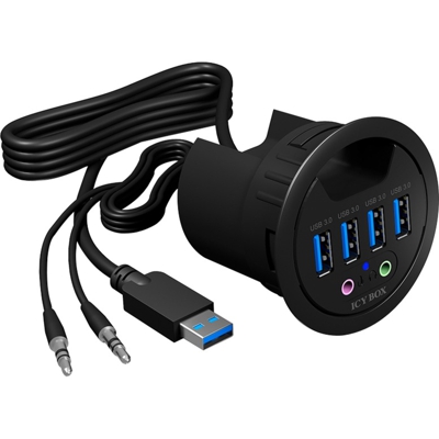 IB-HUB1403A USB 3.2 Gen 1 (3.1 Gen 1) Type-A 5000 Mbit/s Nero, Hub USB