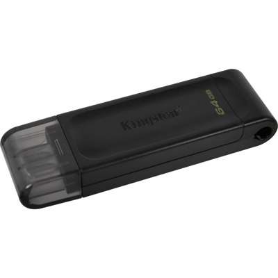 DataTraveler 70 unità flash USB 64 GB USB tipo-C 3.2 Gen 1 (3.1 Gen 1) Nero, Chiavetta USB