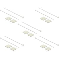 18678 supporto per fascette Bianco Nylon 10 pezzo(i), Fascette ferma-cavo precio