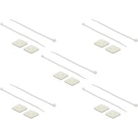 18678 supporto per fascette Bianco Nylon 10 pezzo(i), Fascette ferma-cavo