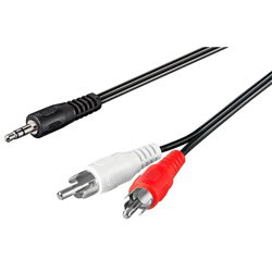 AVK 118-1000 10.0m cavo audio 10 m 3.5mm 2 x RCA Nero características