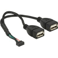 84933 cavo USB 0,2 m USB 2.0 2 x USB A Nero, Adattatore en oferta