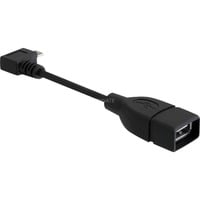 83104 cavo USB 0,11 m USB 2.0 Micro-USB B USB A Nero, Adattatore