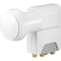 SAT Universal Quattro 0.1dB convertitori abbassatore di frequenza Low Noise Block (LNB) 10,6 - 12,75 GHz Bianco en oferta