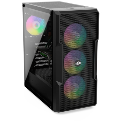 Regnum RG6V EVO TG ARGB Midi Tower Nero, Chassis Tower