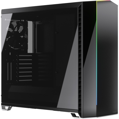 Vector RS Dark Tempered Glass Tower Nero, Trasparente, Chassis Tower