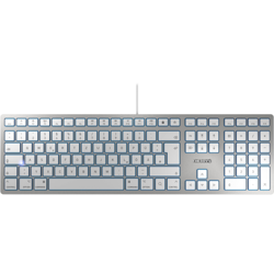 KC 6000 SLIM FOR MAC tastiera USB QWERTZ Tedesco Argento características