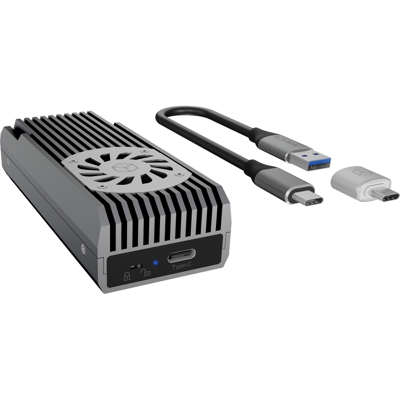 IB-1822MF-C31 contenitore di unità di archiviazione Box esterno SSD Antracite, Disk enclosure